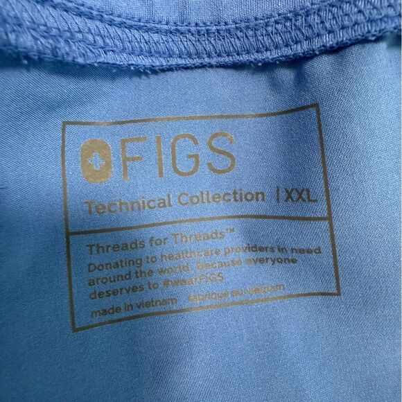 Figs Livingston Basic Scrub Pants Size XXL Ceil Blue Style T21003 PO 2974 - Picture 6 of 6